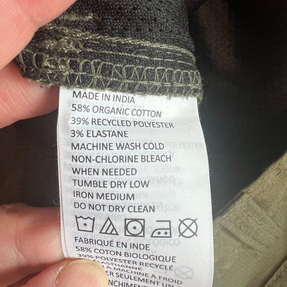 prAna Mens 28"W / 8"Length Standard Double Peak Hiking Short in Cargo Green - Picture 6 of 8